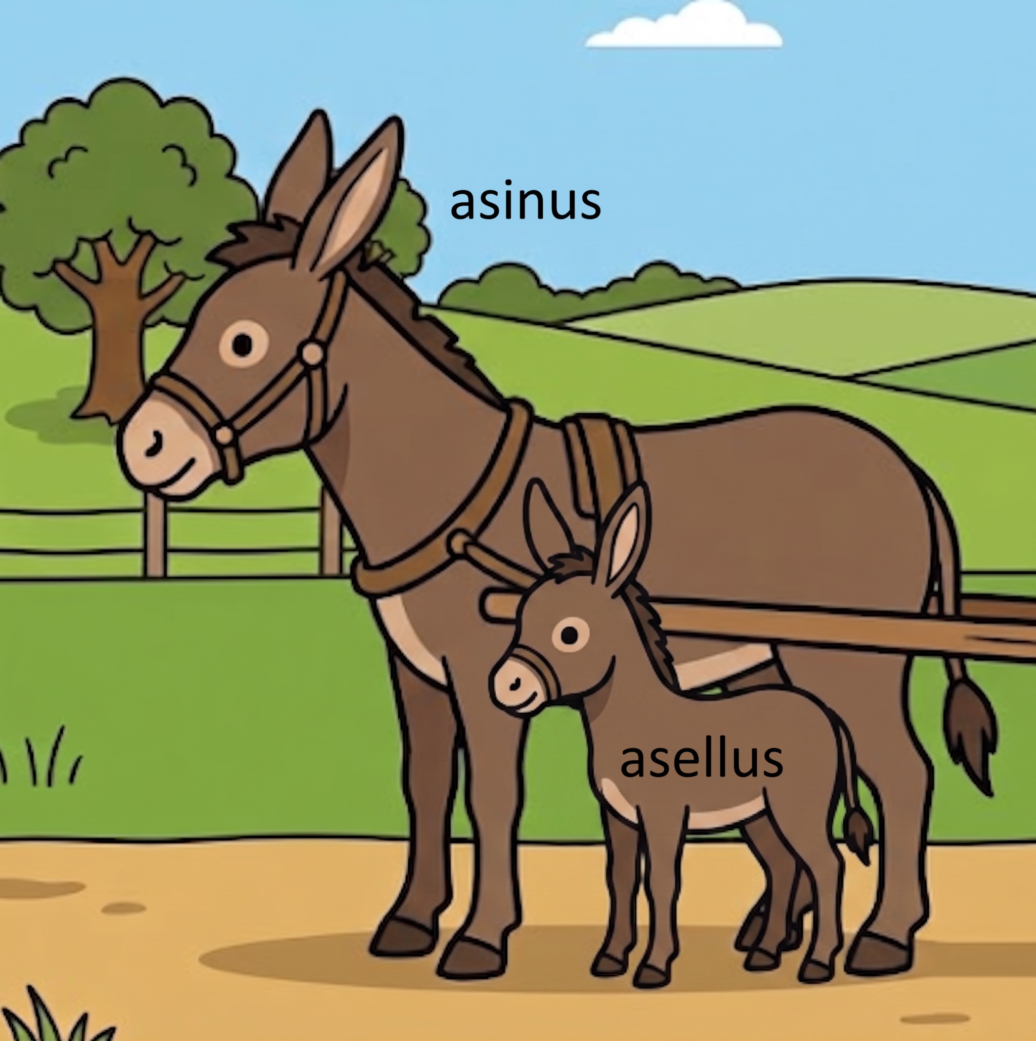 asellus, -ī (m.)