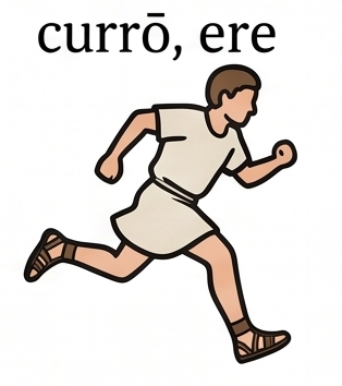 currō, -ere