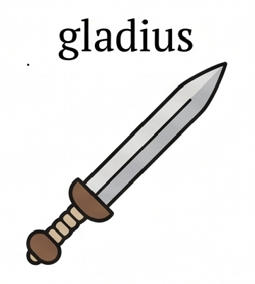 gladius, -ī m.
