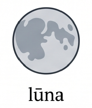 lūna, -ae f.