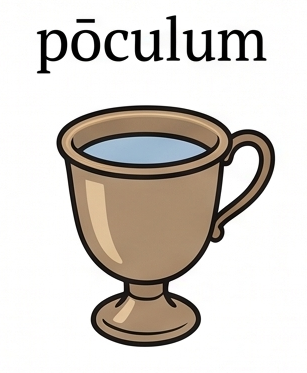 pōculum, -ī n.