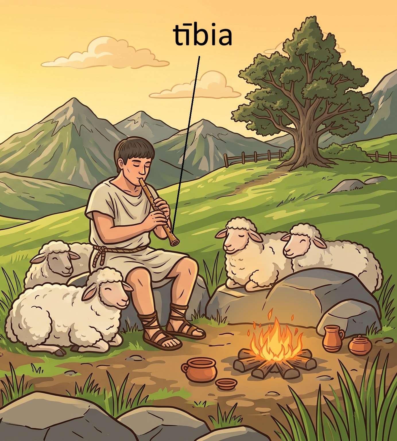 tībia, -ae (f.)